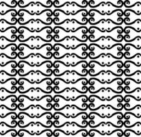 Original seamless pattern in the form of a black abstract pattern on a white background vector