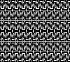 Seamless geometric pattern in the form of white triangles on a black background vector