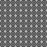 Seamless geometric pattern in black and white on a gray background vector