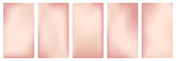 Pink nude gradient background. Peach warm color gradation bg. Spring vertical minimal backdrop for social media story. Luxury romantic template. Faded rose ig bundle for post. Valentine smooth effect. vector