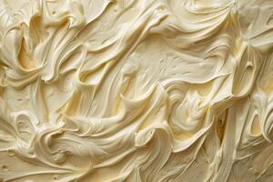 Creamy vanilla whipped texture abstract background photo