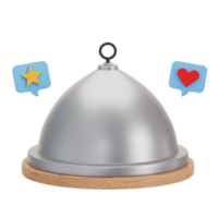 3D food review illustration png