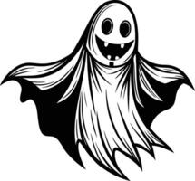 A ghost with a big smile on its face vector