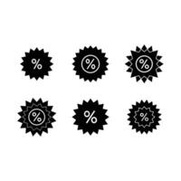 Discount and line art design for modern, creative digital project vector