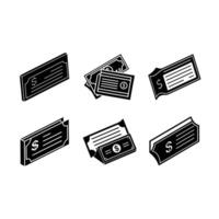 Stylish design of check money, perfect for financial-themed projects vector