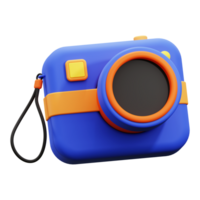 3d pocket camera icon. ideal for photography blogs, social media posts, and design related projects with a pop of color png