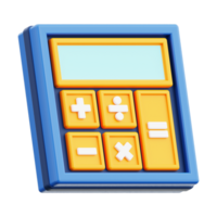 3d Calculator icon. suitable for financial concepts, accounting websites, educational materials, business presentations, and office related designs png