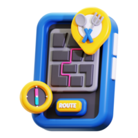 3d Food Delivery Location icon. navigation for restaurant location app interface design png