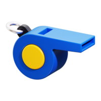 3d Whistle icon. suitable for sports events, lifeguard duty, referee use png