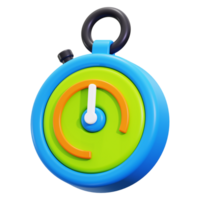 3d Stopwatch icon. ideal for time management visuals, task completion concepts, productivity, countdown events, time tracking designs, and scheduling tools png