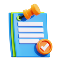 3d memo note icon. perfect for project management, todo lists, organization, and productivity concepts png