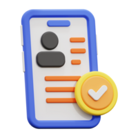 3d buyer profile icon. Suitable for technology or communication concepts in design projects png