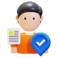3d client icon. suitable for business presentations, e learning modules, infographic design, and social media posts png