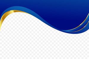 Decorative background border in blue and gold for headers and footers. Suitable for certificate, flyer, letterhead, banner, etc background vector