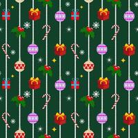 Merry Christmas seamless pattern background. vector