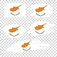 Set flags of Cyprus vector