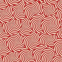 Seamless pattern of spiral circles red and white design vector