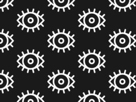 Eye pattern. Dark background. illustration vector