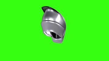 3D rendering of a sleek helmet design with a glossy finish video
