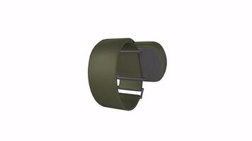 Modern smartwatch 3D render with sleek design and features video
