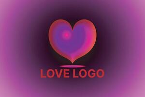 Love logo design. Heart card design. HEART APP DESIGN vector
