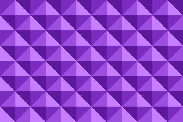 Purple background in diamond shape pattern. Triangle 3D pixel background.
