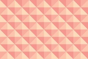 Peach background in diamond shape pattern. Triangle 3D pixel background. vector