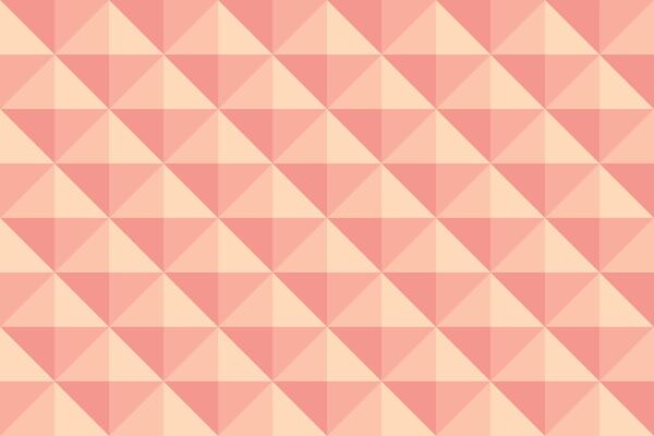 Peach background in diamond shape pattern. Triangle 3D pixel background.