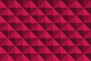 Red background in diamond shape pattern. Triangle 3D pixel background. vector