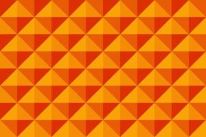 Orange background in diamond shape pattern. Triangle 3D pixel background. vector