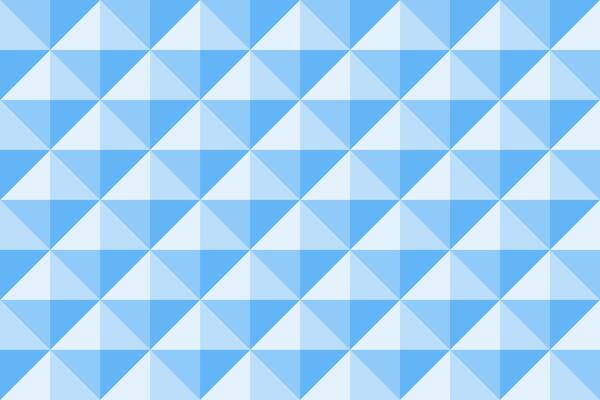 Light blue background in diamond shape pattern. Triangle 3D pixel background.
