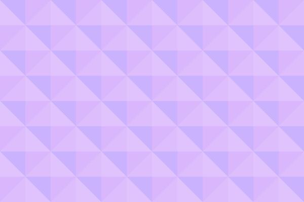 Soft purple background in diamond shape pattern. Triangle 3D pixel background.