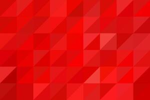 Red mosaic triangle background. Gradient abstract geometric pixel background. vector