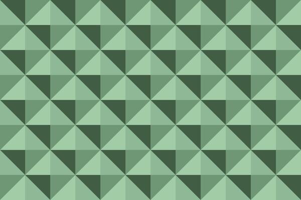 Dark green background in diamond shape pattern. Triangle 3D pixel background.