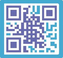 A illustration of a colorful QR code, symbolizing technology, connectivity, and digital communication. vector