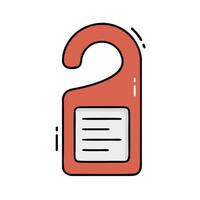 Lock icon with a note on it vector
