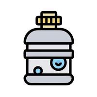 A small bottle with a lid on it vector