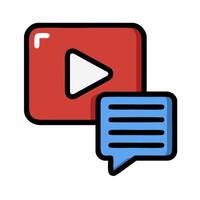 A player and a chat bubble icon vector