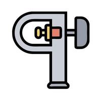 A drawing of a wrench with a wrench handle vector