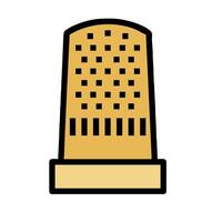 A thimble icon on a white background vector