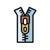 A zipper with a handle on it vector