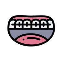 A cartoon tooth with a smile on it vector