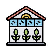 A house with plants growing in the windows vector
