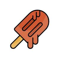 Ice cream icon with a stick on a white background vector