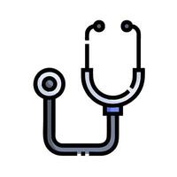 A stethoscope icon on a white background vector