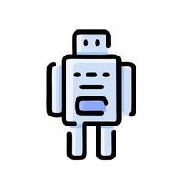 A robot icon on a white background vector