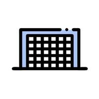A computer screen with a grid of squares vector