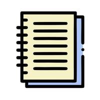 Notebook icon illustration design vector
