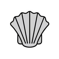 A shell icon on a white background vector