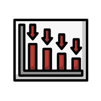 An icon of a bar chart with arrows vector